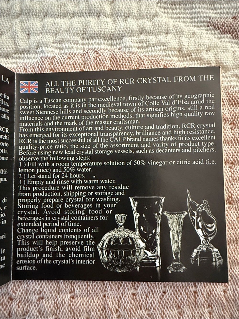 SAN MARCO ROCK CRYSTAL TEA-LIGHT CANDLE HOLDER CRYSTAL & LIGHT BY CALP - Picture 14 of 15